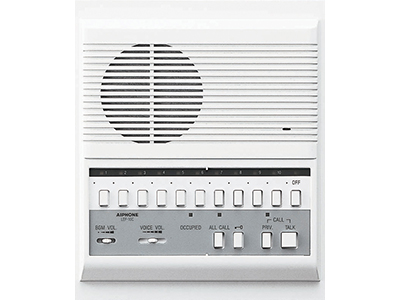 10Call Semiflush Mount Master W/Sel Door Release All Call Btn — Aiphone — Video Intercoms