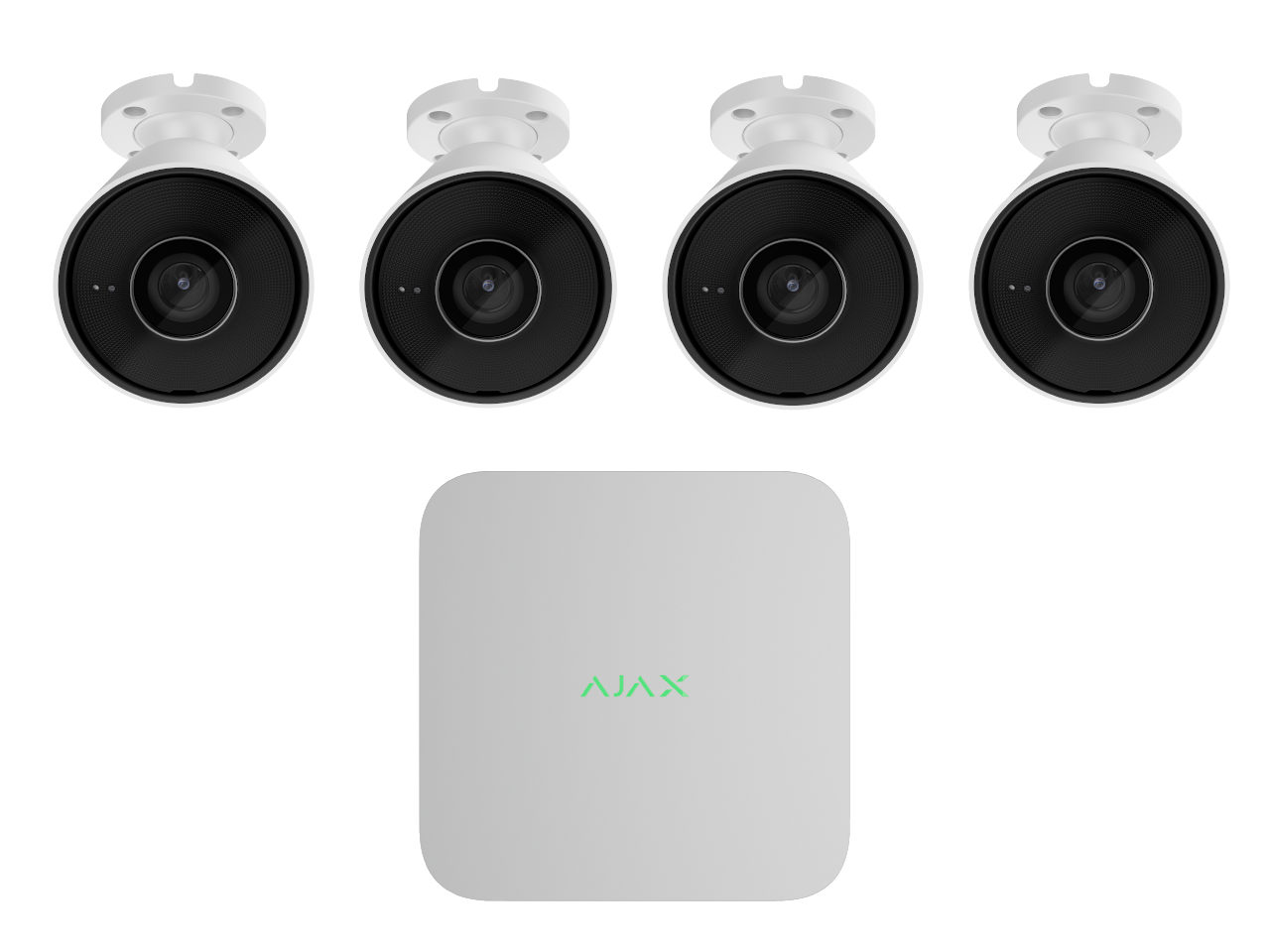 4 x 5mp BulletCam – 8 Channel Ajax Kit (8TB 4.0mm) — Ajax — CCTV Kits