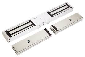Slimline standard single monitored magnetic lock including anti-tamper plate FSH — Magnetic Locks