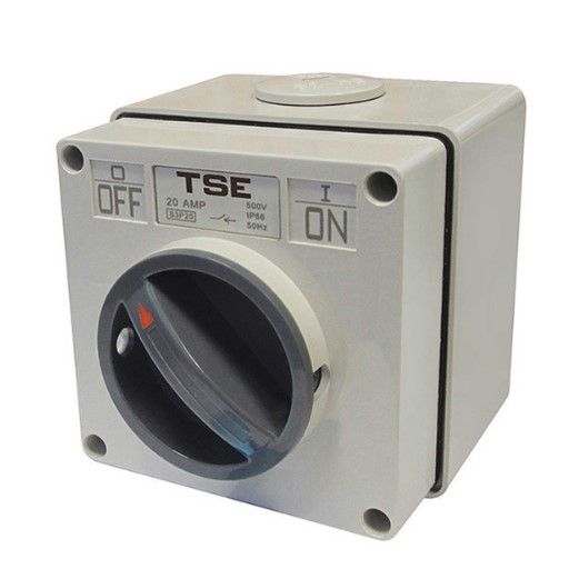 TRADESAVE Weatherproof Switch, 2 Pole 10A, IP66 Rating, Stainless — Tradesave — Network Switches