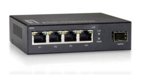 LevelOne GEU-0521 5-Port Gigabit Switch 4x GigE RJ45 1x GigE SFP — LevelOne — Network Switches