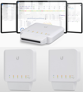Ubiquiti USW-FLEX-3 3 Pack of UniFi Indoor/Outdoor 5-Port Gigabit Switches — Ubiquiti — Network Switches