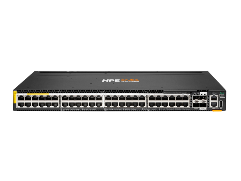 HPE ANW 6300M 48p HPE Smart Rate 1G/2.5G/5G Class8 PoE and 2p 50G and 2p 25G Switch — HPE — Network Switches